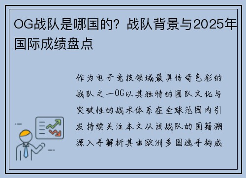 OG战队是哪国的？战队背景与2025年国际成绩盘点